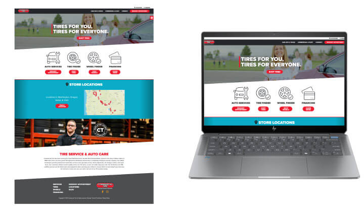 Commercial Tire website